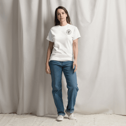 Jesters Plain White Tee (Unisex) (Double Sided)