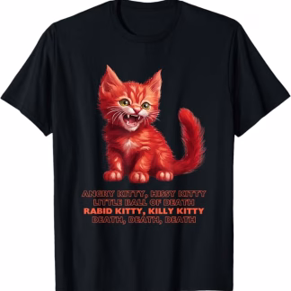 Angry Kitty (Unisex, Mens and Womens) (Double Sided)