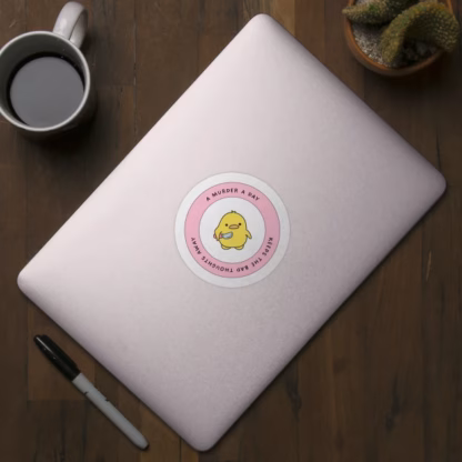 A Murder A Day, Keeps the Bad Thoughts Away (Sticker) - Image 2