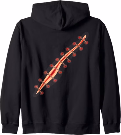 Angry Kitty Zip Hoodie (Unisex, Mens and Womens) - Image 3