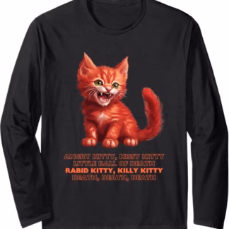 Angry Kitty Longsleeve (Unisex, Mens and Womens)