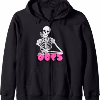 “Oops, I’m Fine” Zip Hoodie (Unisex, Mens and Womens)